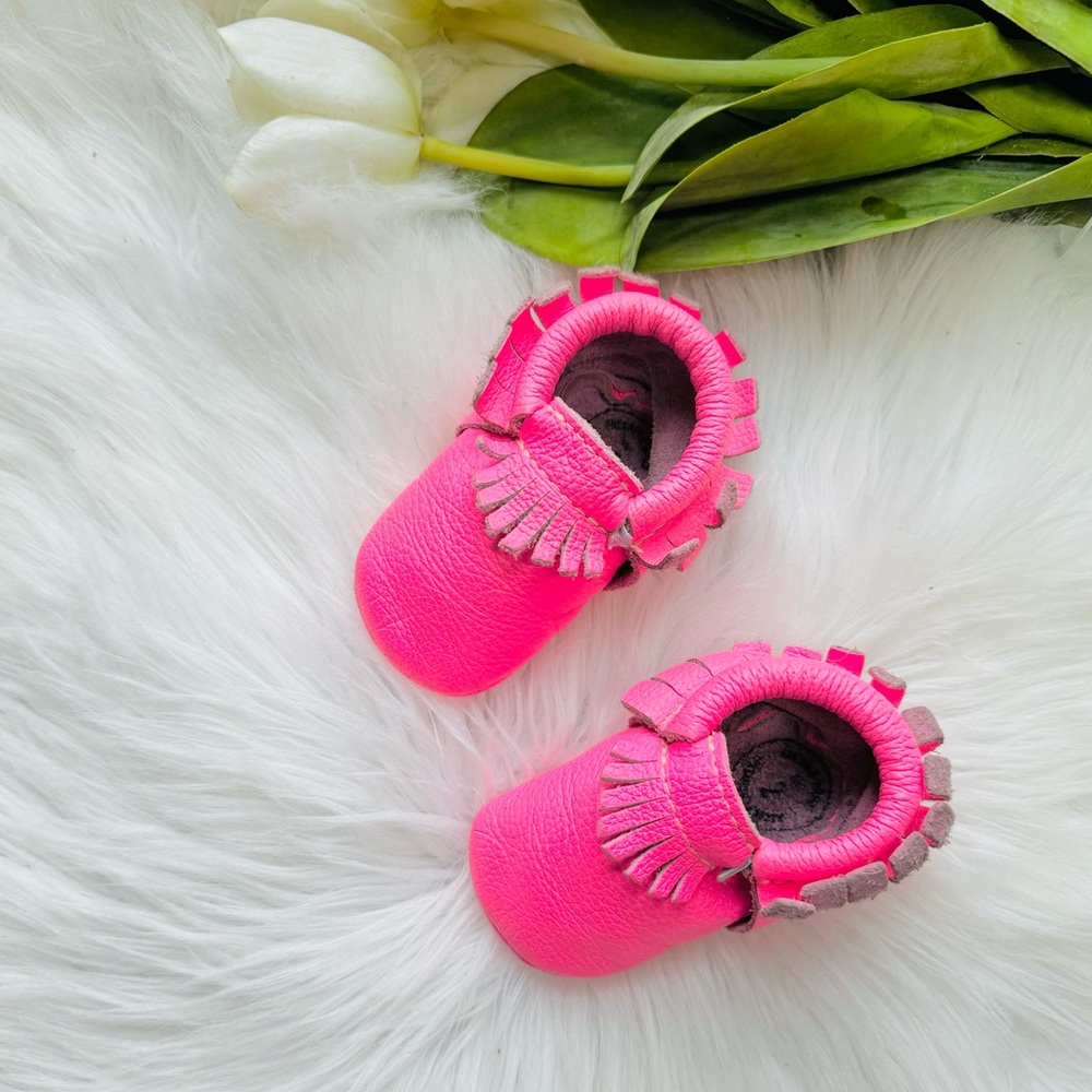 Freshly Picked Limited-Edition Neon Pink Moccasins